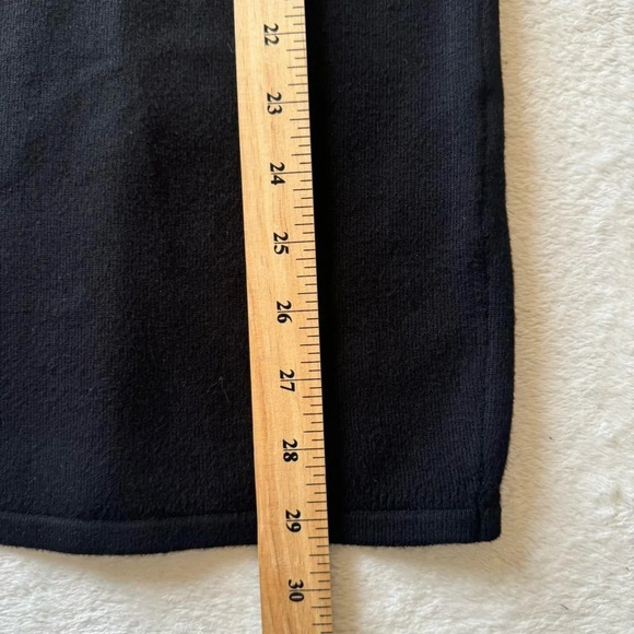 Y2K 2000s bebe Black Bodycon Turtleneck Mini Dress with Cold Shoulder - Picture 5 of 8